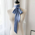 Women's Fashion Plain Chiffon Silk Long Scarf Ribbon