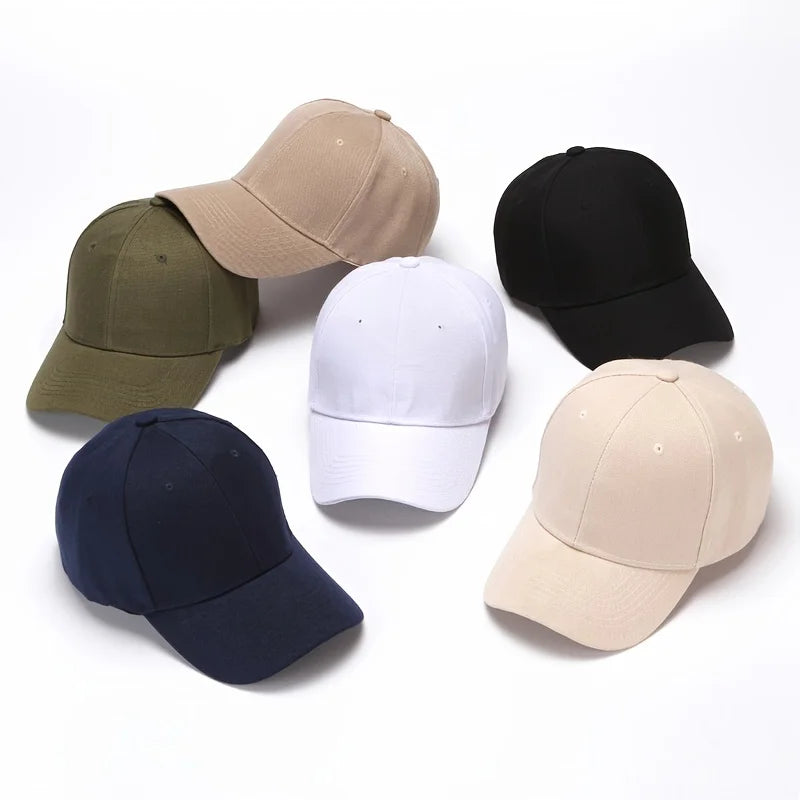 Unisex Solid Color Breathable Casual Baseball Cap