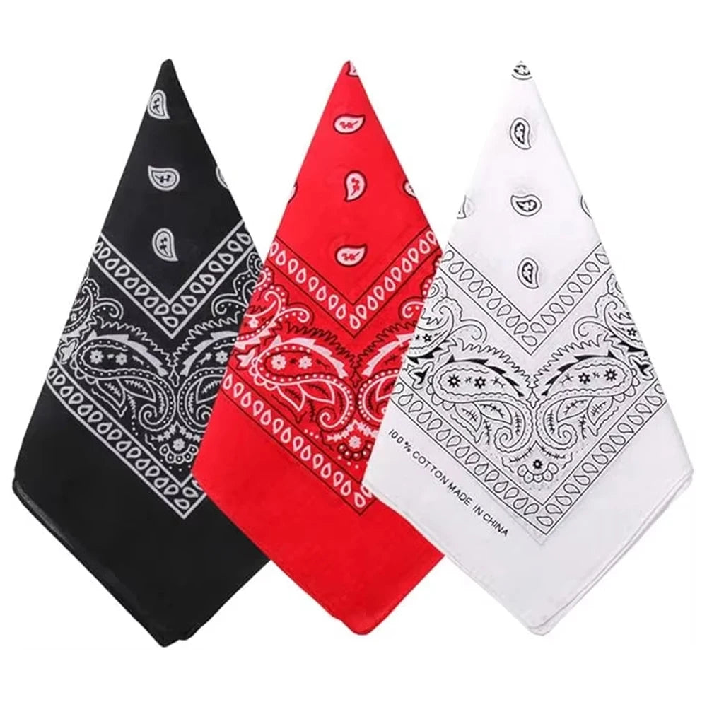 Unisex Paisley Square Headwear Bandana Scarf 54x54cm