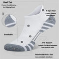 Unisex Cushioned Breathable Athletic Ankle Socks 3 Pairs