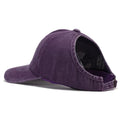 Women's Retro Washed Backless Ponytail Baseball Cap