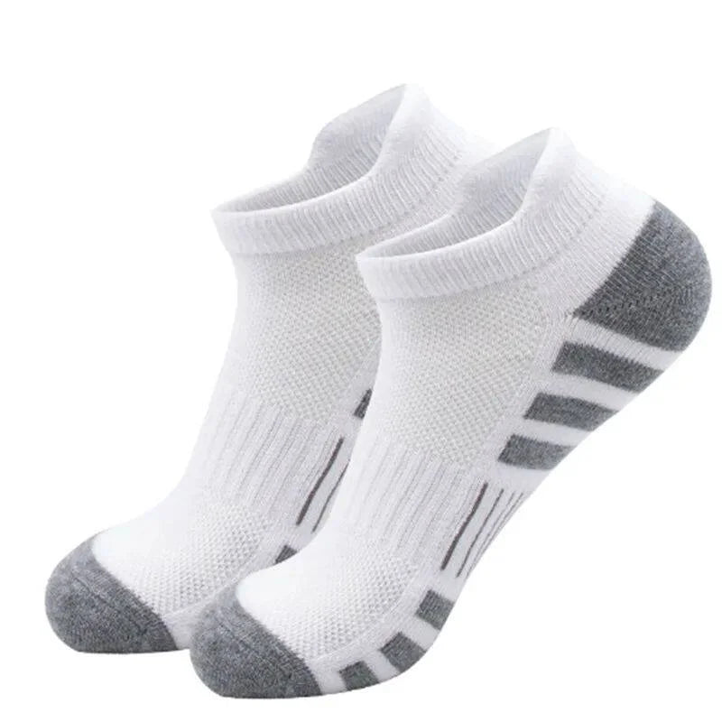 Unisex Cushioned Breathable Athletic Ankle Socks 3 Pairs