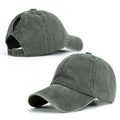 Women's Retro Washed Backless Ponytail Baseball Cap