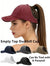 Women's Retro Washed Backless Ponytail Baseball Cap