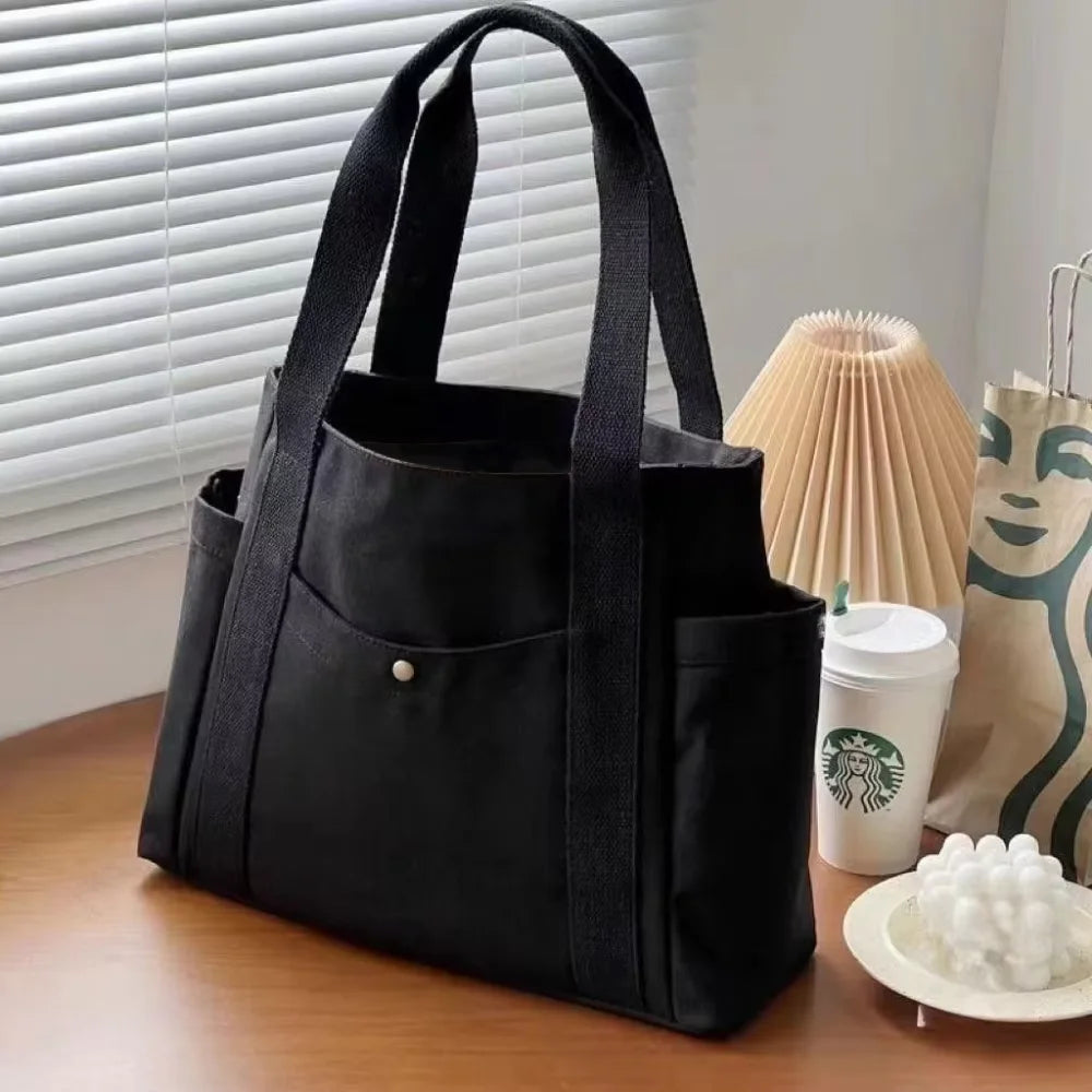 Women's Large Capacity Canvas Shoulder Tote Bag