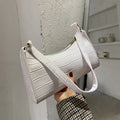 Women's Fashion Alligator Pattern PU Leather Shoulder Bag