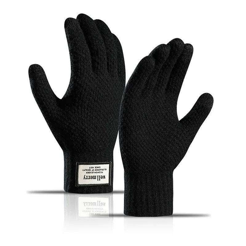 Men's Knitted Touchscreen Warm Winter Gloves