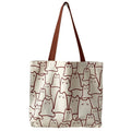 Women's Cute Cat Canvas Shoulder Tote Bag