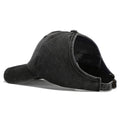 Women's Retro Washed Backless Ponytail Baseball Cap