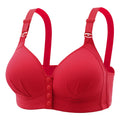 Women's Front Closure Seamless Push Up Bra