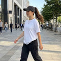 Women's Retro Washed Backless Ponytail Baseball Cap