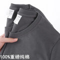 Unisex Solid 100% Cotton Loose Fit Short Sleeve T-Shirt