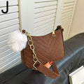 Women's Fashion Felt Underarm Shoulder Bag