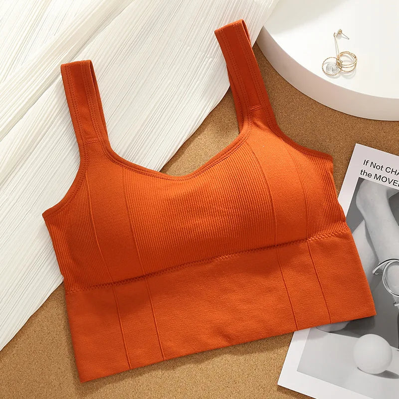 Women's Seamless Breathable Shockproof Push Up Sports Bra