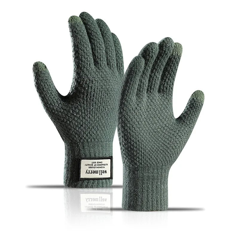 Men's Knitted Touchscreen Warm Winter Gloves