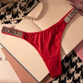 Women's Seamless Rhinestone Low Rise T-Back Thong GZ-3047