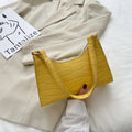 Women's Fashion Alligator Pattern PU Leather Shoulder Bag