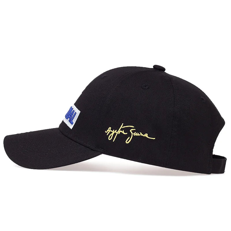 Unisex Racer Embroidery Outdoor Sun Protection Baseball Cap