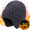 Unisex Thick Plush Warmth Knitted Winter Beanie Cap