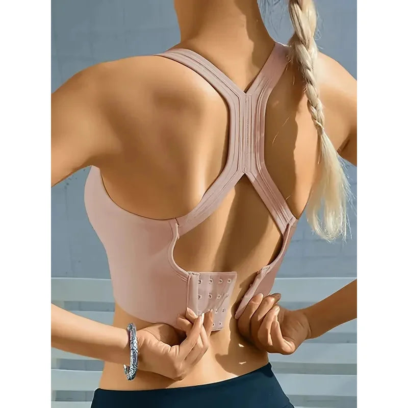 Women's Seamless Breathable Push Up Yoga Sports Bra