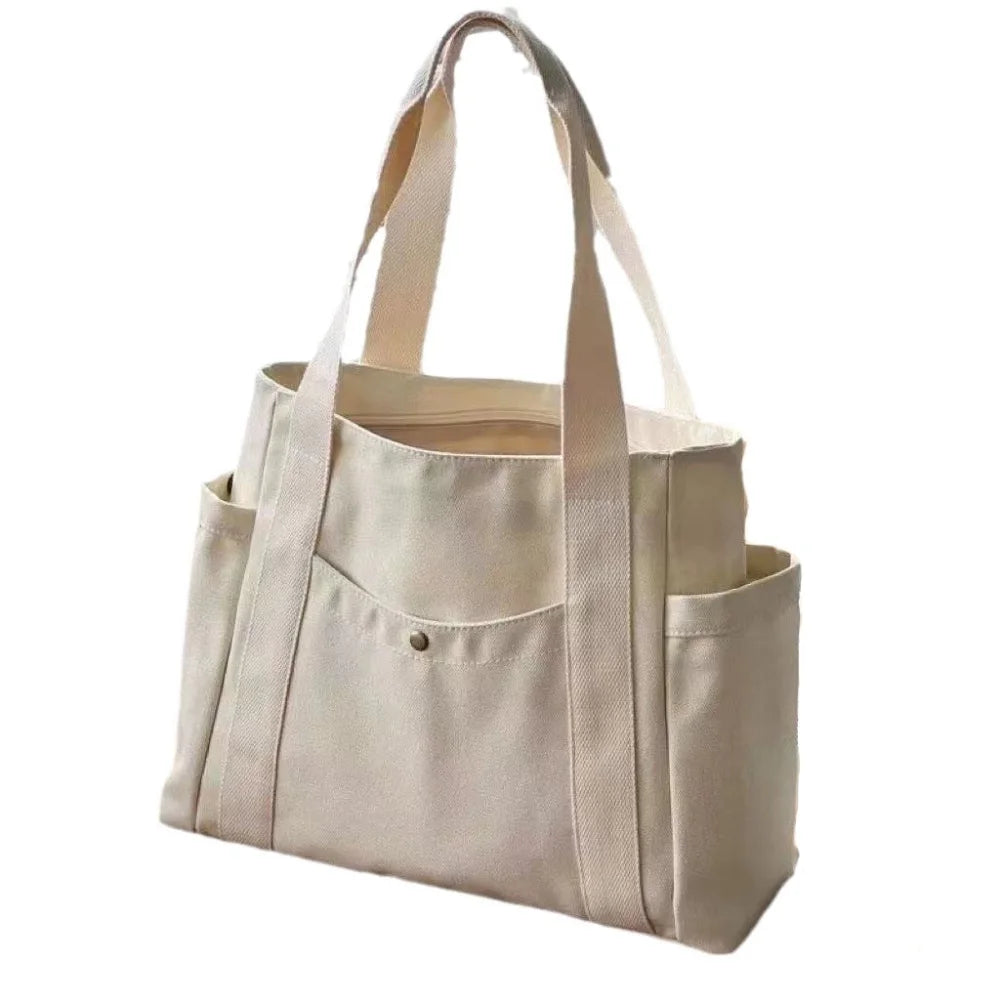 Women's Large Capacity Canvas Shoulder Tote Bag