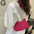 Women's Fashion Felt Underarm Shoulder Bag