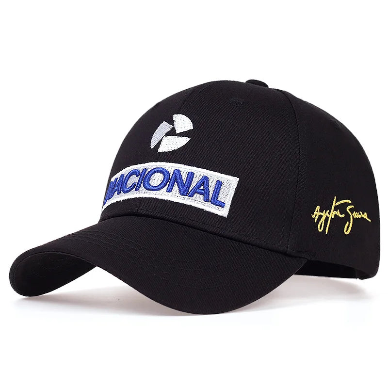 Unisex Racer Embroidery Outdoor Sun Protection Baseball Cap