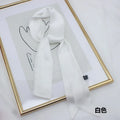 Women's Fashion Plain Chiffon Silk Long Scarf Ribbon