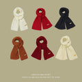 Unisex Winter Warm Knitted Solid Neckerchief Scarf 180x28cm