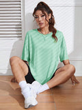 Unisex Solid 100% Cotton Loose Fit Casual Short Sleeve T-Shirt