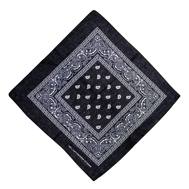 Unisex Paisley Square Headwear Bandana Scarf 54x54cm