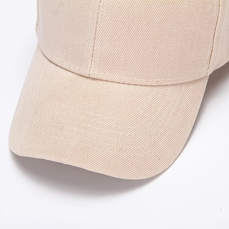 Unisex Solid Color Breathable Casual Baseball Cap