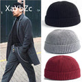 Unisex Solid Knitted Elastic Skull Beanie B0371