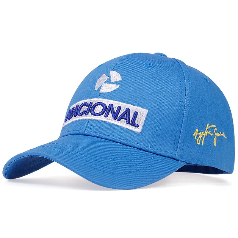 Unisex Racer Embroidery Outdoor Sun Protection Baseball Cap