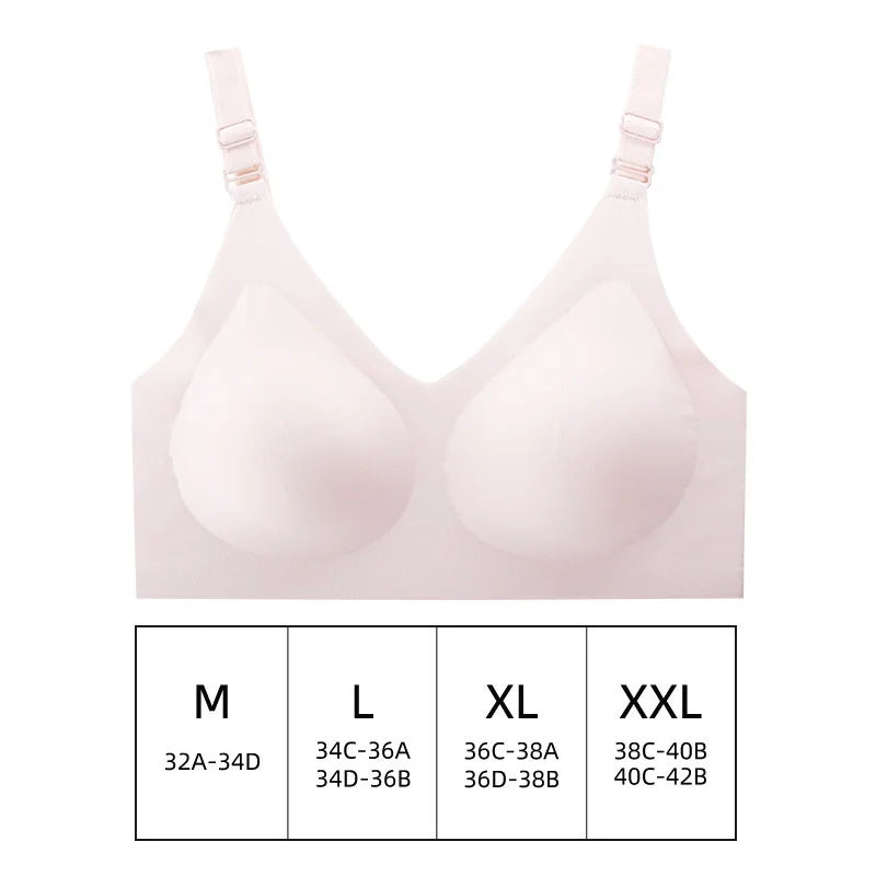 Women's Deep V Gather Seamless Wireless Bra
