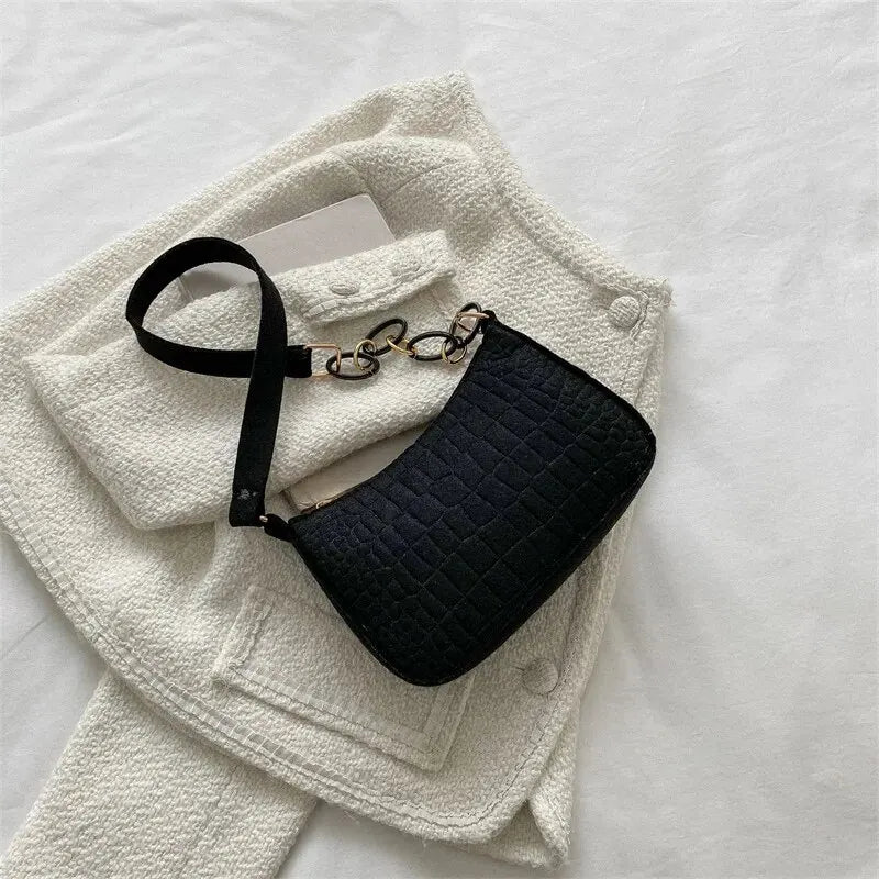 Women's Fashion Felt Underarm Shoulder Bag