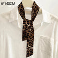 Women's Polka Dot Long Ribbon Scarf 150x4cm