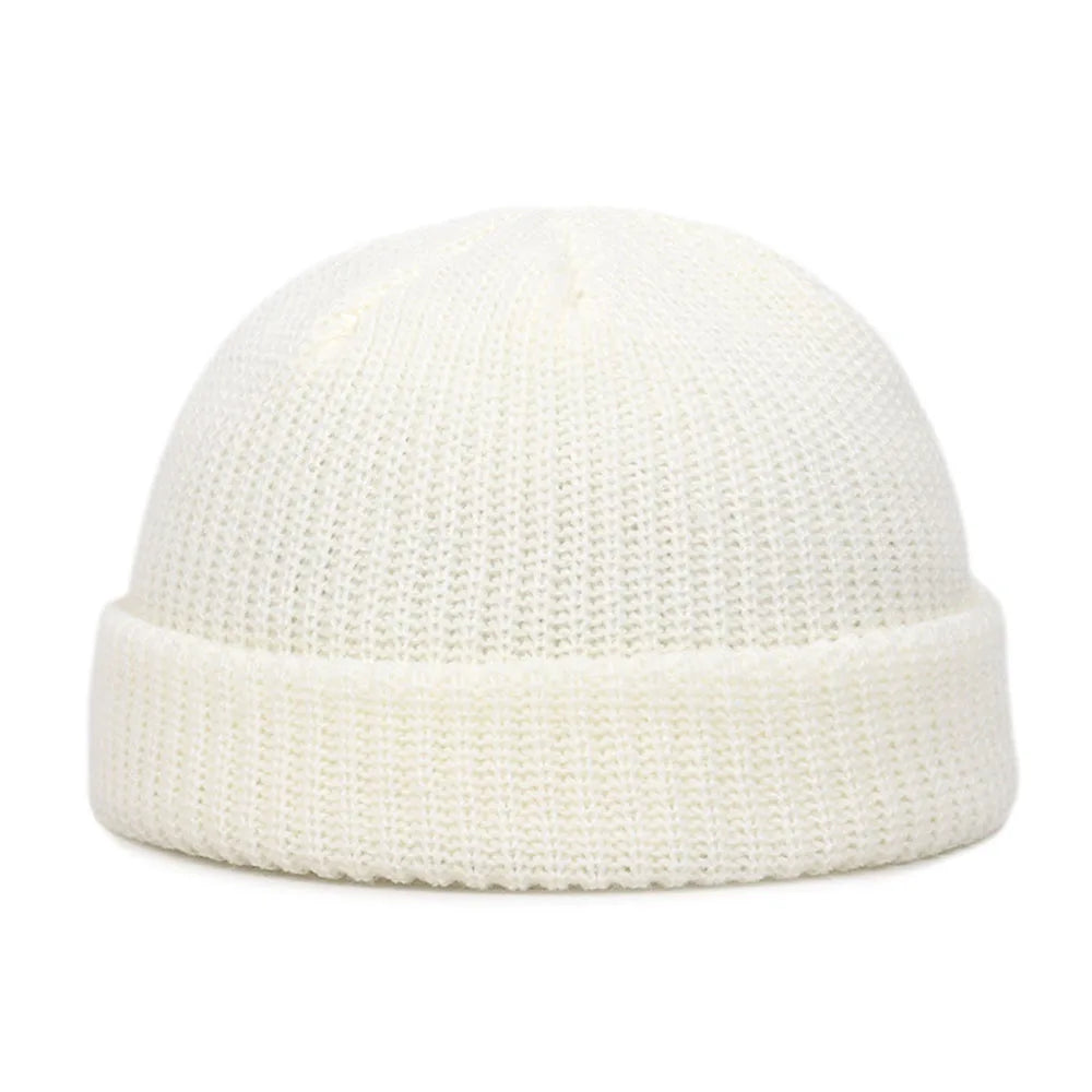 Unisex Solid Knitted Elastic Skull Beanie B0371