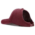 Women's Retro Washed Backless Ponytail Baseball Cap