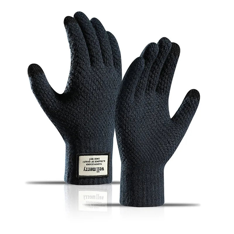 Men's Knitted Touchscreen Warm Winter Gloves