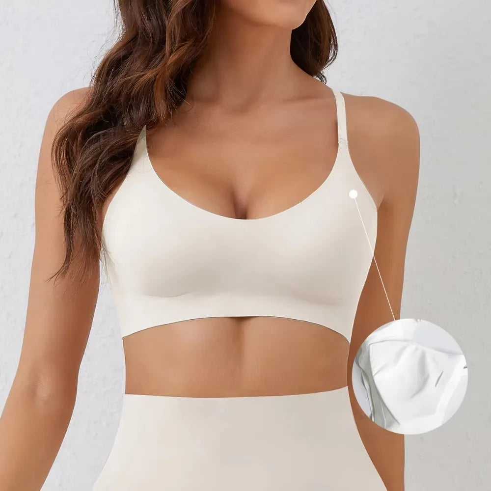 Women's Seamless Breathable Wireless Gathering Bra