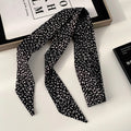Women's Polka Dot Long Ribbon Scarf 150x4cm