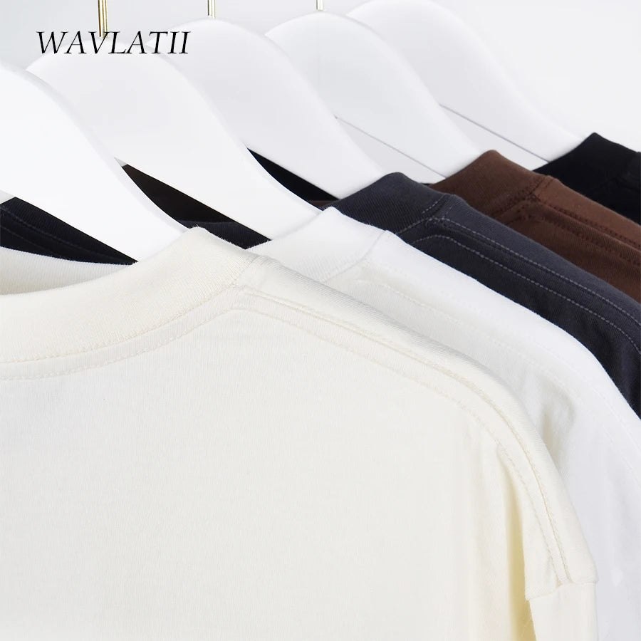 Unisex Solid Loose Fit Casual Short Sleeve T-Shirt