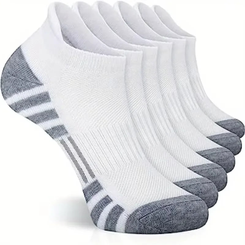 Unisex Cushioned Breathable Athletic Ankle Socks 3 Pairs
