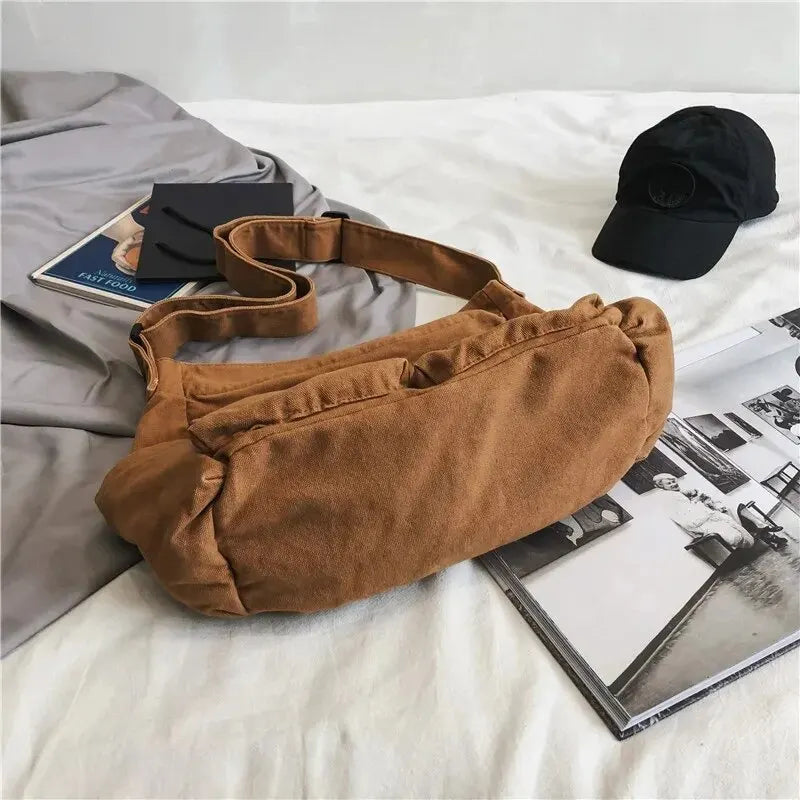 Women's Vintage Canvas Crossbody Shoulder Bag