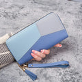 Women's Fashion PU Leather Long Zipper Wallet