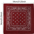 Unisex Paisley Square Headwear Bandana Scarf 54x54cm
