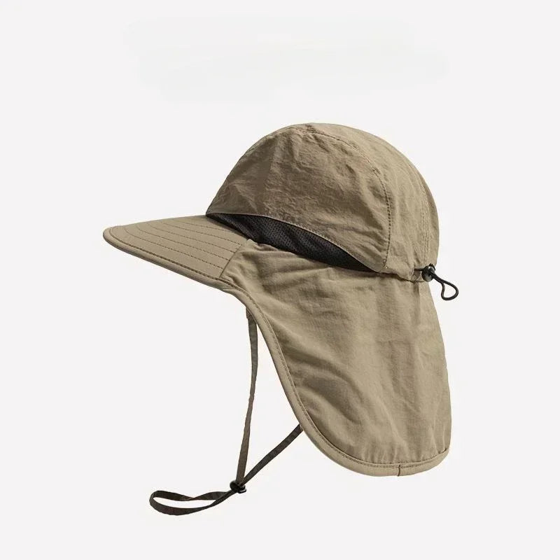 Unisex Wide Brim Neck Protection Outdoor Fishing Bucket Hat