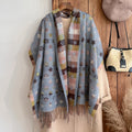 Women's National Style Warm Blanket Shawl Scarf 195x65cm