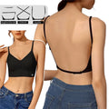 Women's Deep U Plunge Seamless Push Up Backless Bra